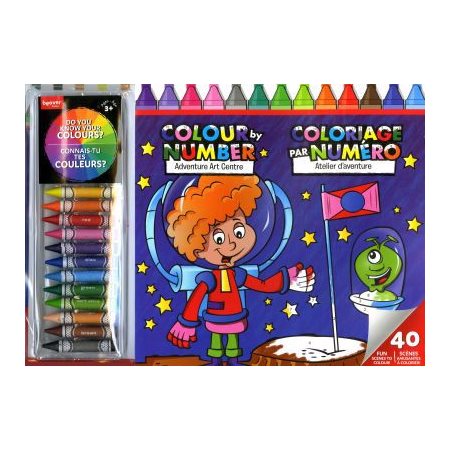 Trousse Géante : Atelier d'aventure (Espace) : Coloriage par numéro