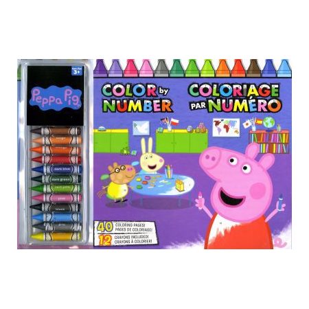 Trousse Géante : Peppa pig : Coloriage par numéro