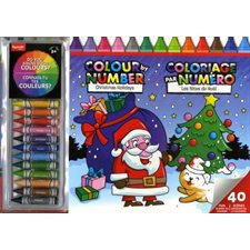 Trousse Géante :  Les fêtes de Noel : Coloriage par numéro