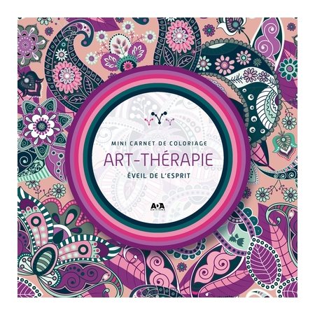Éveil de l'esprit : Mini carnet de coloriage art-thérapie