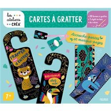 Accroche-portes et marque-pages : Cartes à gratter : 7+