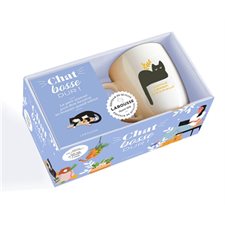 Coffret : Chat bosse dur ! : 1 adorable mug en céramique + 1 petit manuel sur le bonheur au travail vu par notre ami félin