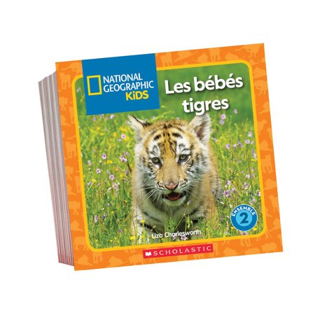 Ensemble de lecture T.02 : Les animaux de la ferme; découvre les hiboux; les super araignées; les bébés tigres; attention à la baleine!; un joli papillon, etc.