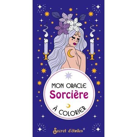 Mon oracle sorcière à colorier : Secret d'étoiles