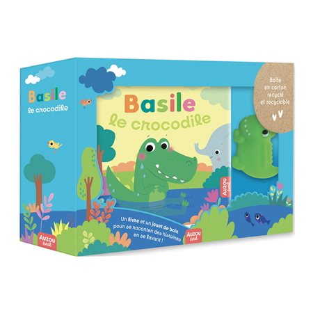 Basile le crocodile : Coffret : Livre + jouet