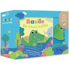 Basile le crocodile : Coffret : Livre + jouet