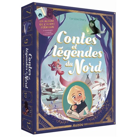 Contes et légendes du Nord : Mon album de l'Avent : Coffret avec 1 album + 24 enveloppes contenant chacune une page du recueil + 1 couverture et 1 ruban pour reconstituer son propre recueil