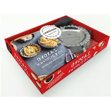 Coffret : Gyozas, raviolis & Cie : Ce soir, c'est atelier pliage ! : 1 moule à ravioli + 1 pinceau en silicone + 1 livret de recettes