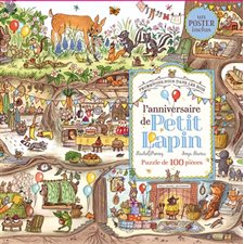 L'anniversaire de Petit Lapin : Puzzle de 100 pièces : Promenons-nous dans les bois