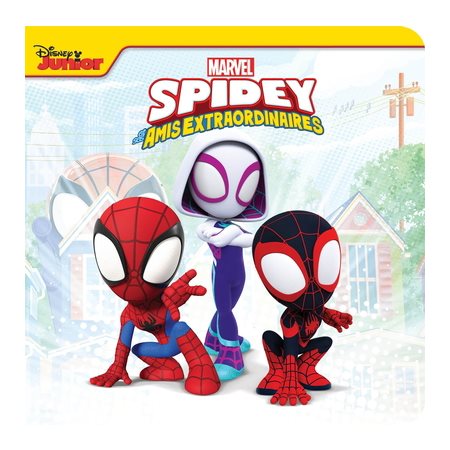 Spidey Amazing Friends : L'heure du bain : 1 livre de bain + 6 ventouses étanches + 1 filet de rangement : 2 ans et +