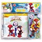 Spidey Amazing Friends : L'heure du bain : 1 livre de bain + 6 ventouses étanches + 1 filet de rangement : 2 ans et +