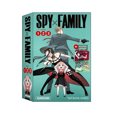 Spy x Family : Coffret T. 1 à 3 + poster offert ADO