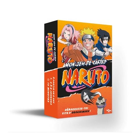 Naruto : Mon jeu de cartes : Débarrasse-toi vite d'Orochimaru ! : À partir de 6 ans, 2 à 8 joueurs, 15 minutes