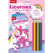 Trousse de coloriage : Licornes