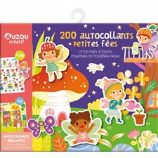 200 autocollants petites fées : Little fairy stickers : Pegatinas de pequenas hadas : 3+