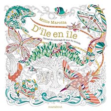 D'île en île : Carnet de coloriage & tour du monde