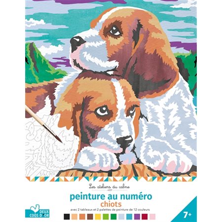 Chiots : Peinture au numéro : 7+ : Les ateliers du calme