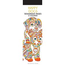 Happy dogs : 50 marque-pages à colorier
