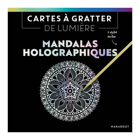 Cartes à gratter de lumière : Mandalas Holographiques