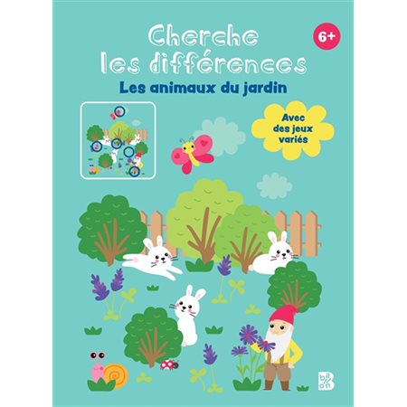 Les animaux du jardin : Cherche les différences : 6+