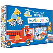 Les véhicules : Mon petit coffret aimanté : 3+