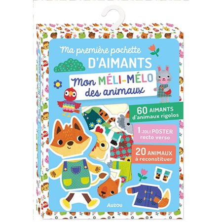 Mon méli-mélo des animaux : Ma première pochette d'aimants : 3 ans et +