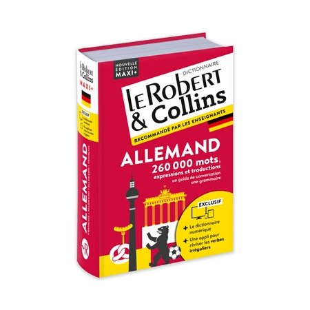 Le Robert & Collins allemand maxi + : Français-allemand, allemand-français