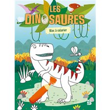 Les dinosaures : Bloc à colorier : 4+