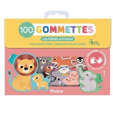 Les bébés animaux : 100 gommettes : 18 mois et + : Baby animals stickers : Pegatinas crias de animales
