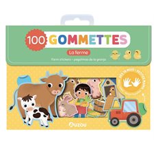 La ferme : 100 gommettes : 18 mois et + : Farm stickers : Pegatinas de la granja