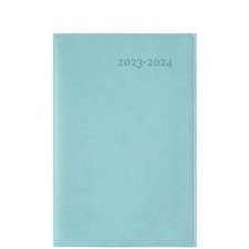 Agenda 2023-24 : Gama bleu annuel : 1 semaine  /  2 pages : D'août 2023 à juillet 2024 : Couverture souple
