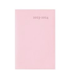 Agenda 2023-24 : Gama rose annuel : 1 semaine  /  2 pages : D'août 2023 à juillet 2024 : Couverture s