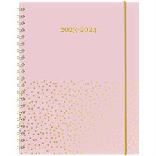 Agenda 2023-24 : Kibo OR pois annuel : 1 semaine  /  2 pages : D'août 2023 à juillet 2024 : Couverture rigide et anneaux