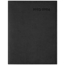 Agenda 2023-24 : Ulys noir annuel : 1 semaine  /  2 pages : D'août 2023 à juillet 2024 : Couverture souple