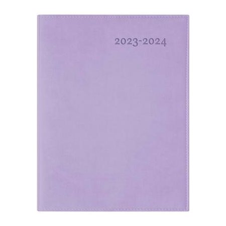 Agenda 2023-24 : Ulys lilas annuel : 1 semaine  /  2 pages : D'août 2023 à juillet 2024 : Couverture souple
