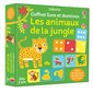 Les animaux de la jungle : Coffret livre et dominos