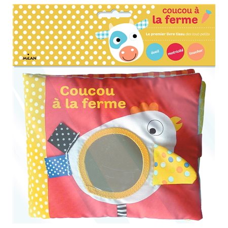 Coucou à la ferme : Livre tissu