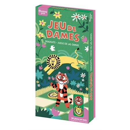 Jeu de dames : Draughts : Juego de las damas : 5 ans et +, 20 minutes, 2 joueurs