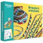 Bracelets brésiliens : Mon coffret d'artiste : 6+ : 15 couleurs de fils de coton + 1 livre de pas à pas avec 10 modèles