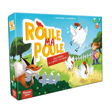 Roule ma poule : Qui cèdera à l'appât du grain ? : Jeu 2-4 joueurs, 15 minutes, 6+