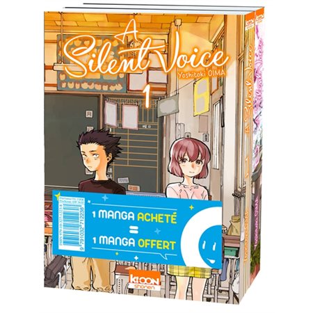 A silent voice : Pack offre découverte T.01 & 02 : Manga : ADO