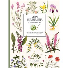 Mon herbier à colorier : planches détachables à colorier ou à peindre