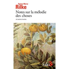 Notes sur la mélodie des choses : et autres textes (FP) : NVL