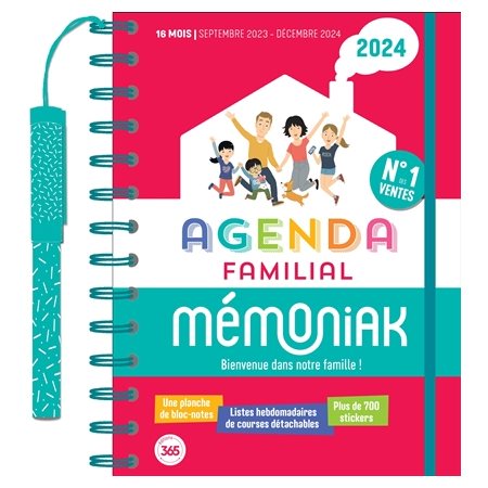 L'essentiel agenda familial Mémoniak 2024