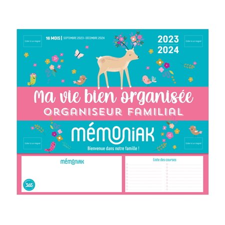 Mini-organiseur ma vie bien organisée 2024