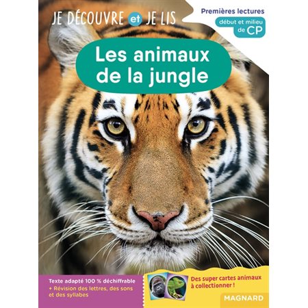 Je découvre et je lis : Les animaux de la jungle : premières lectures, début et milieu de CP