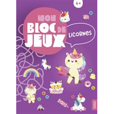 Mon bloc de jeux licornes