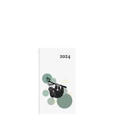 Agenda Mini Paresseux Annuel 2024