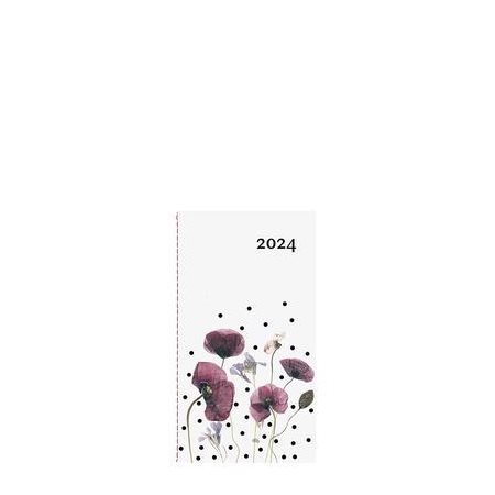 Agenda Mini Floral Annuel 2024