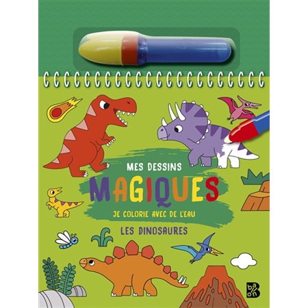 Les dinosaures : je colorie avec de l'eau